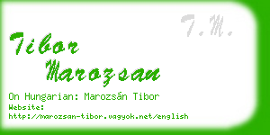 tibor marozsan business card